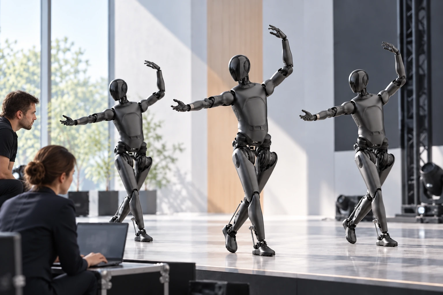 From individual routines to a group show · AGIBOT A2 Lite From individual routines to a group show · AGIBOT A2 Lite