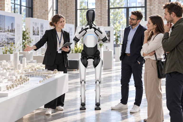 AGIBOT A2 Ultra – Mimarlık sergisi turu