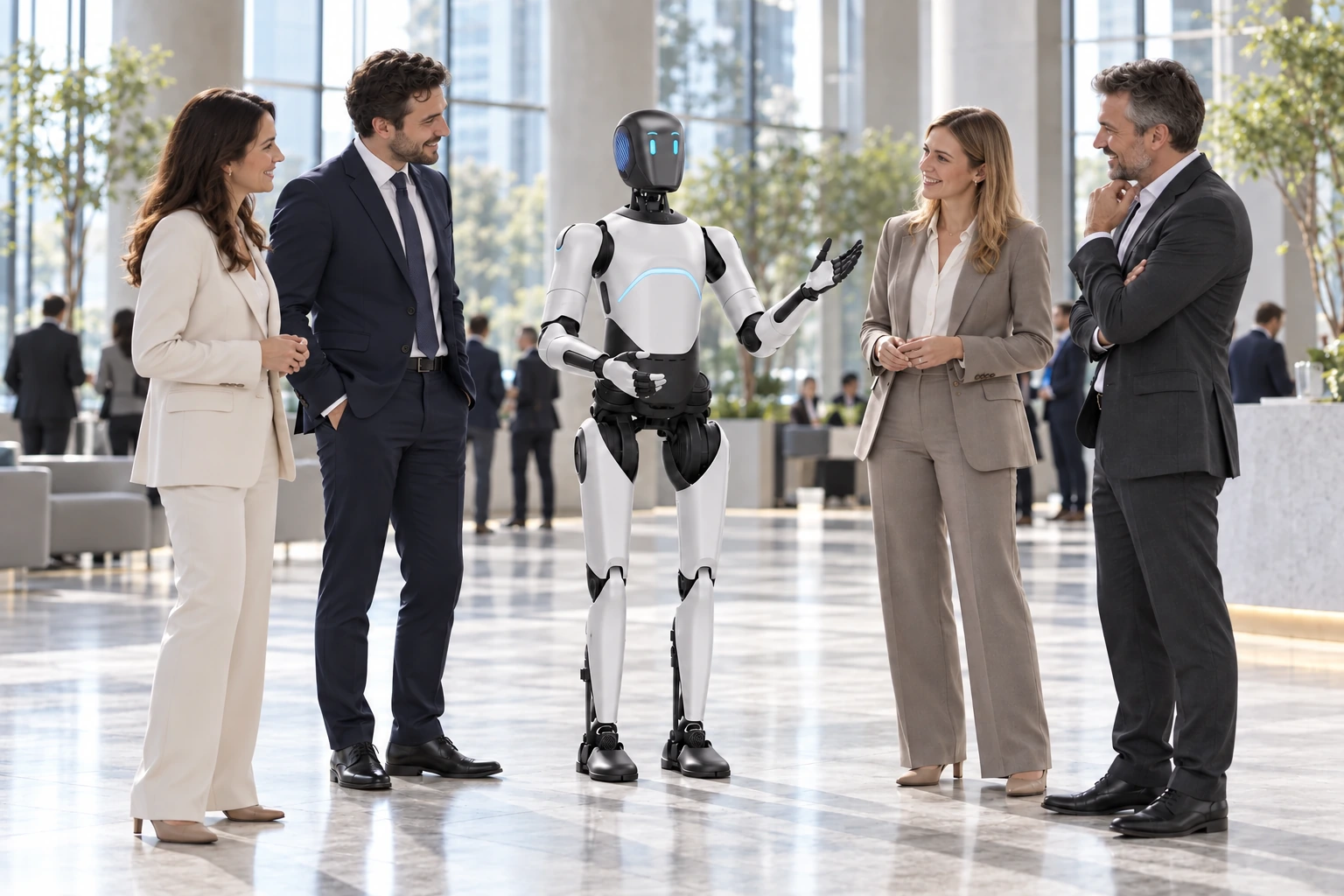 AGIBOT A2 Ultra — 169 cm yüksekliğinde tam boy insansı robot.