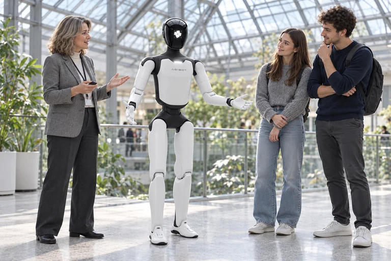 AGIBOT A3 Developer-Robot (Europe) – Üniversite tanıtım günü sunumu