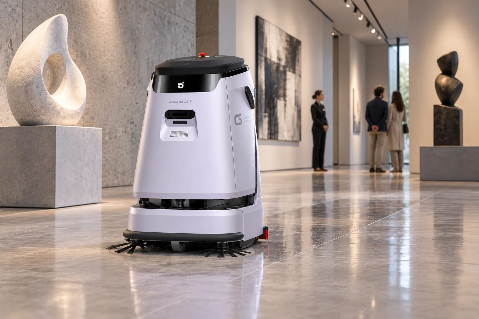AGIBOT C5 — Tek bir koordineli iş akışında üç görev.