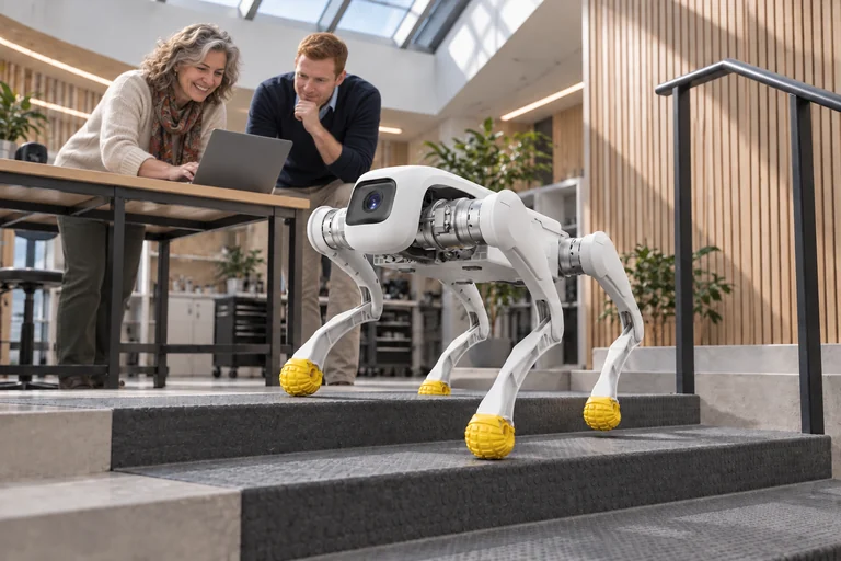 AGIBOT D1 EDU – Forschung zur Steuerung des Treppensteigens