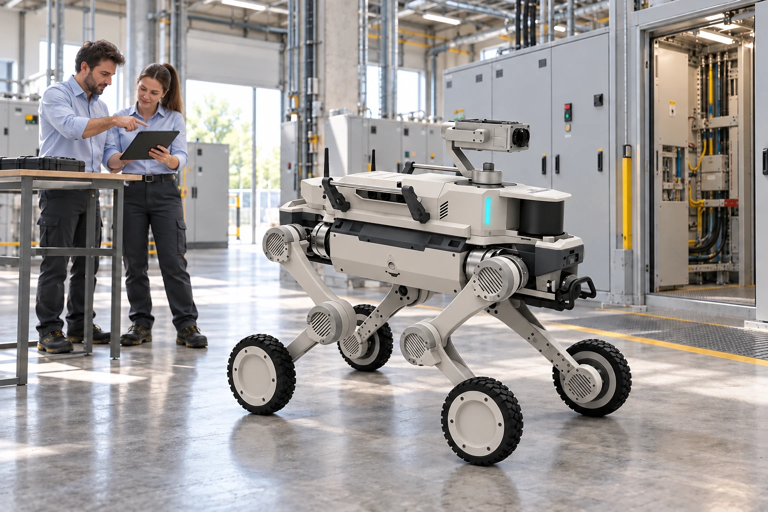 AGIBOT D1 Max ellenőrzési rendszer – D1 Max ellenőrzési rendszer ipari csővezetékek mellett