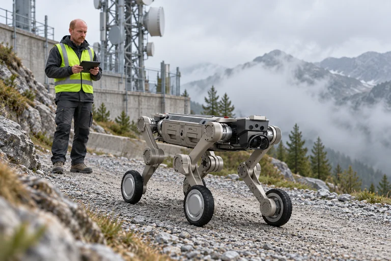 AGIBOT D1 Max – Zkouška na horské servisní trase