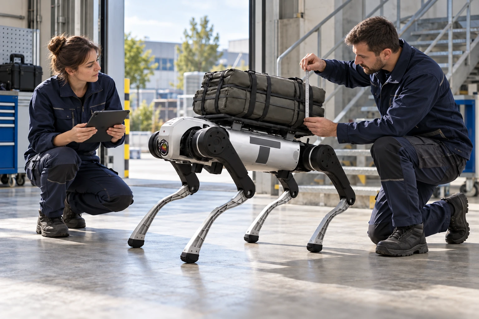 Navržen pro těžší vybavení · AGIBOT D1 MaxPro Navržen pro těžší vybavení · AGIBOT D1 MaxPro
