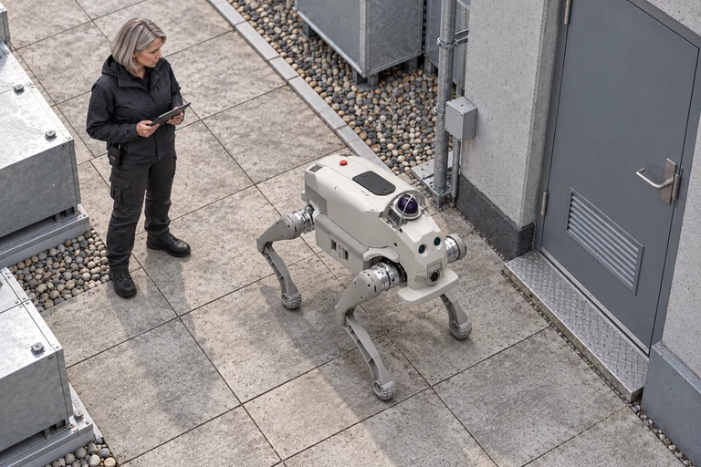 AGIBOT D1 Ultra járőrrendszer – D1 Ultra járőrrendszer – Tetőtéri gépészeti terület ellenőrzése