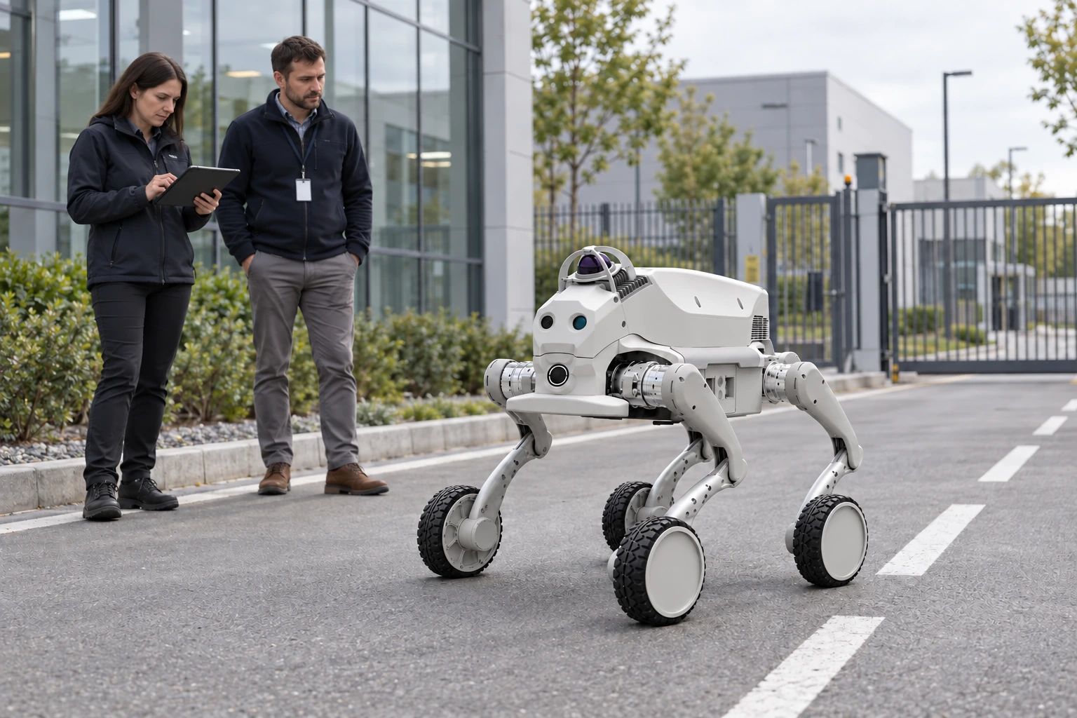 AGIBOT D1 Ultra-W járőrrendszer – D1 Ultra-W járőrözési rendszer beltéri útvonalon