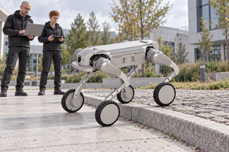 AGIBOT D1 Ultra-W – Ruch na kołach i nogach po różnych nawierzchniach