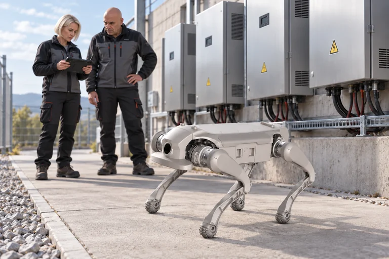 AGIBOT D1 Ultra – Test de inspecție într-o unitate energetică
