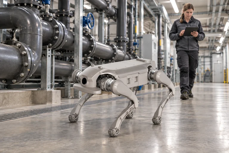 AGIBOT D1 Ultra – Inspecție supravegheată a utilităților