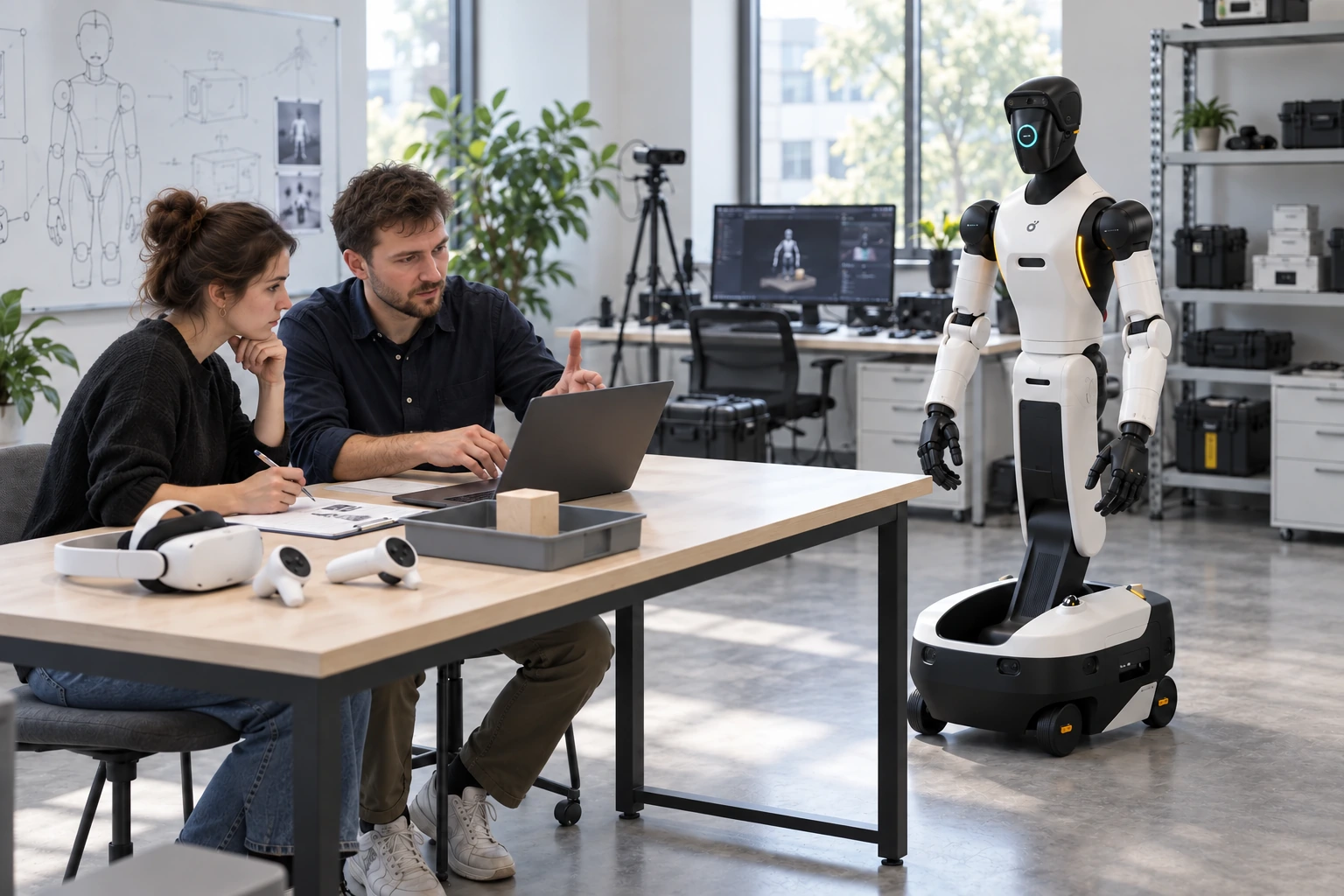 AGIBOT G2 – súprava na zber údajov – AGIBOT G2 vo vývojovom prostredí zberu údajov — ilustrácia využitia AGIBOT G2 – súprava na zber údajov – AGIBOT G2 vo vývojovom prostredí zberu údajov — ilustrácia využitia