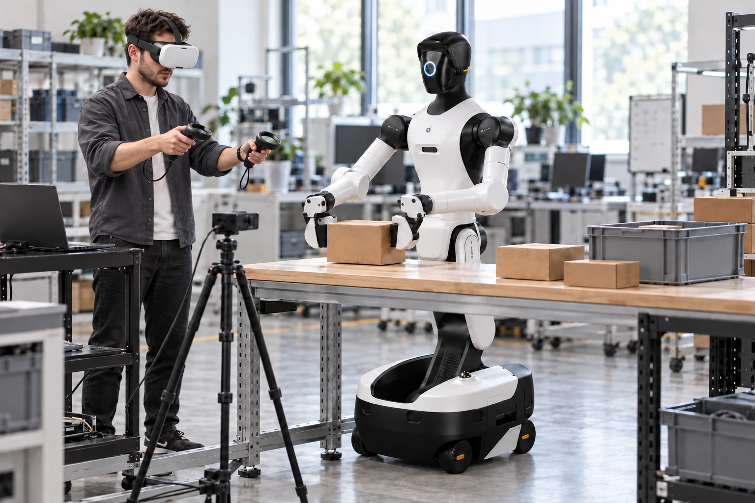 Collecte de données robotiques · AGIBOT G2 – Solution d’emballage