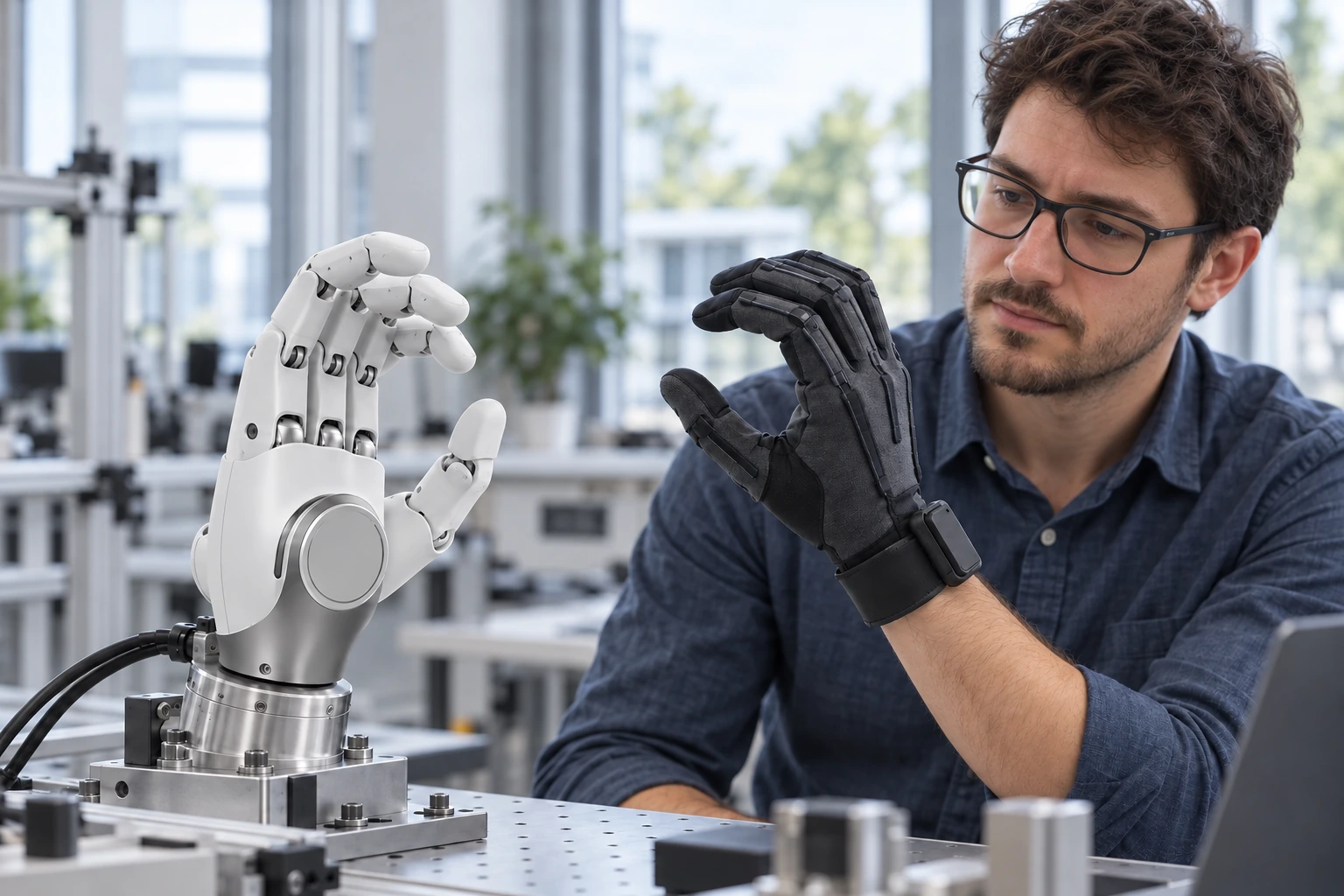AGIBOT OmniHand 2025 Tactile – Dezvoltarea teleoperării · OmniHand 2025 Tactile