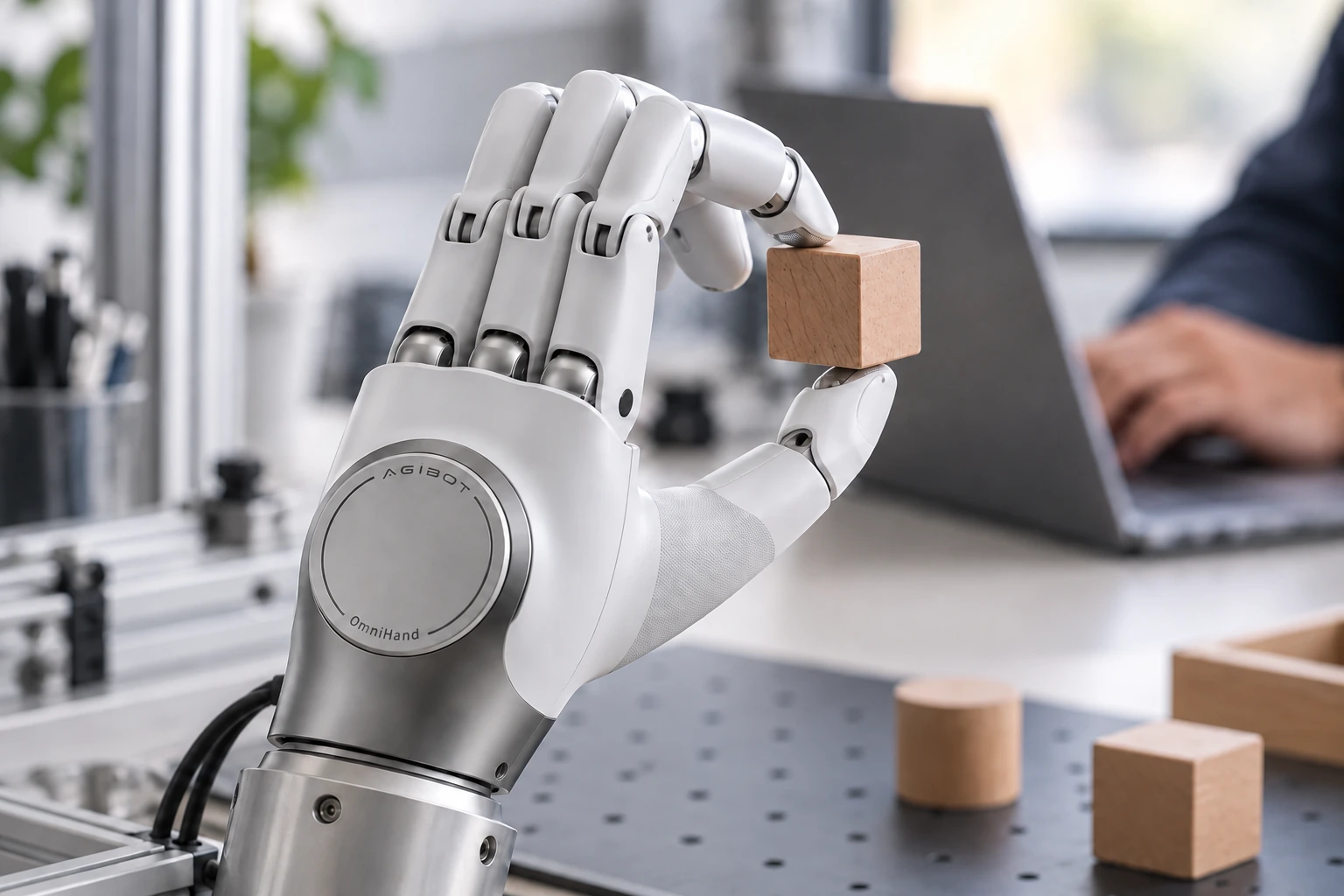 OmniHand 2025 — Tárgykezelés robotkézzel — felhasználási illusztráció OmniHand 2025 — Tárgykezelés robotkézzel — felhasználási illusztráció