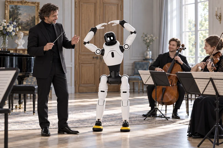 AGIBOT X2 Ultra – Répétition d’une présentation musicale