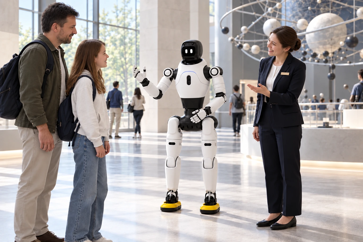 Accueil et visites guidées · AGIBOT X2 Ultra